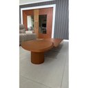 Ver imagem 4 de Mesa de Centro Orgânica 84x69x44 cm Madeira Nogal Sheldon