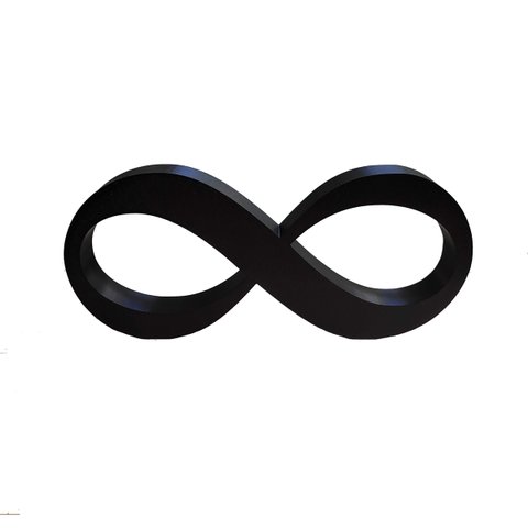 Infinito - Símbolo do Amor / Decoração, Enfeite - 22 Cm