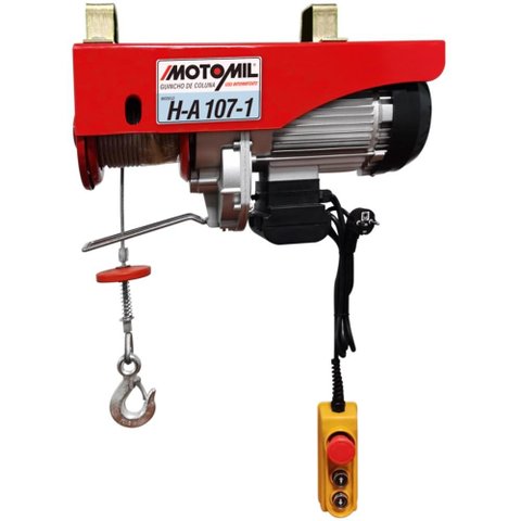 Guincho de Coluna Elétrico Motomil H-a107-1, 1700 Watts 500/1000 Kg - 220v