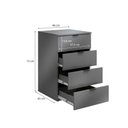 Ver imagem 5 de Gaveteiro Kappesberg 4 Gavetas Office Platinum 46cm