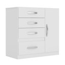 Ver imagem 3 de Cômoda Vênus Moval Branco / Lilás / Azul / Rosa