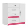 Cômoda Vênus Moval Branco / Lilás / Azul / Rosa - 4