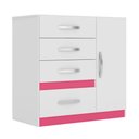 Ver imagem 4 de Cômoda Vênus Moval Branco / Lilás / Azul / Rosa
