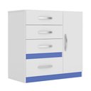 Ver imagem 6 de Cômoda Vênus Moval Branco / Lilás / Azul / Rosa