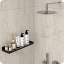 Ver imagem 2 de Porta Shampoo Suporte Organizador Banheiro Preto Fosco ELG
