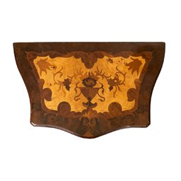 Cômoda Clássica com Marchetaria com 2 Gavetas 77x64x42cm - Design Único: Cômoda Bombê Elegante de Lu - 5