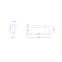 Ver imagem 2 de Bica de Parede Longa P/ Cuba e Lavatorio Deca You Dark Antracite - Deca Deca Metais