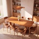 Ver imagem 1 de Conjunto de Jantar com Mesa Tali 210cm e 8 Cadeiras Ema CabeCasa MadeiraOriginals Marrom
