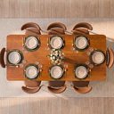 Ver imagem 2 de Conjunto de Jantar com Mesa Tali 210cm e 8 Cadeiras Ema CabeCasa MadeiraOriginals Marrom