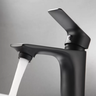 2 Torneira Misturador Monocomando Lavatório Bica Baixa Preto Fosco - 5