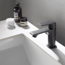 Ver imagem 2 de 2 Torneira Misturador Monocomando Lavatório Bica Baixa Preto Fosco