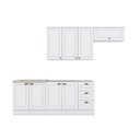 Ver mais imagens de Cozinha Compacta De 4 Peças C/ Aéreo De 3 Portas Branco