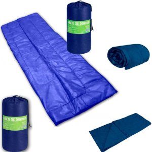 Saco de Dormir Colchonete Fa Colchões Acampamento Camping Solteiro 192x75cm 8161 Color:azul