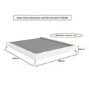 Ver imagem 4 de Cama Japonesa Casal Almeria Corea com Cabeceira Madeira Bege Sallar Home 148cm