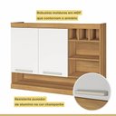 Ver imagem 6 de Cozinha Modulada Nesher Burguesa Premium com 5 Peças - Freijó/branco