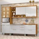 Ver imagem 2 de Cozinha Modulada Nesher Burguesa Premium com 5 Peças - Freijó/branco