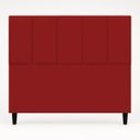 Ver imagem 5 de Cabeceira Classic Casal 140cm para Quarto Cama Decorativa Moderna Elegante Suede Vermelho