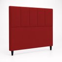 Ver imagem 6 de Cabeceira Classic Casal 140cm para Quarto Cama Decorativa Moderna Elegante Suede Vermelho