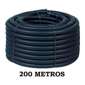 200 Metros Conduíte Corrugado 3/4 Reforçado Rolo Conduíte