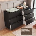 Ver mais imagens de Cômoda para Quarto Infantil 6 Gavetas 100% Mdf Alice