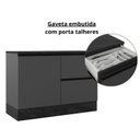 Ver imagem 5 de Cozinha Modulada Etna Flex 4 Peças 6 Portas Grafite - Pallazio