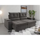 Ver imagem 1 de Sofá Retrátil e Reclinável 4 Lugares 2,3m Veludo Horus