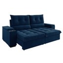 Ver imagem 2 de Sofá Retrátil e Reclinável 4 Lugares 2,3m Veludo Horus