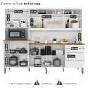 Ver imagem 6 de Armário de Cozinha 9 Portas 3 Gavetas 100% Mdf Isabella