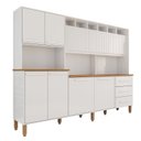 Ver imagem 2 de Armário de Cozinha 9 Portas 3 Gavetas 100% Mdf Isabella