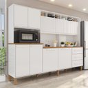 Ver imagem 1 de Armário de Cozinha 9 Portas 3 Gavetas 100% Mdf Isabella
