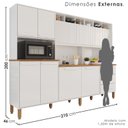 Ver imagem 3 de Armário de Cozinha 9 Portas 3 Gavetas 100% Mdf Isabella