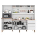 Ver imagem 4 de Armário de Cozinha 9 Portas 3 Gavetas 100% Mdf Isabella