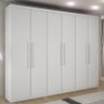Guarda-roupa Casal 6 Portas 4 Gavetas Master Benetil - Branco - 1