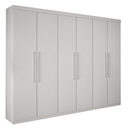 Guarda-roupa Casal 6 Portas 4 Gavetas Master Benetil - Branco - 2