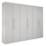 Guarda-roupa Casal 6 Portas 4 Gavetas Master Benetil - Branco - 2