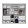 Guarda-roupa Casal 6 Portas 4 Gavetas Master Benetil - Branco - 3