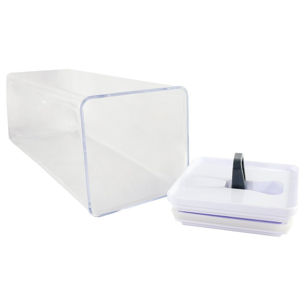 Kit com 03 Potes Organizador Hermético Branco Armazenamento - 2