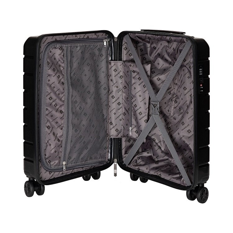 Conjunto de Malas Travelux St. Gallen Polipropileno - P, M e G Preto - 8