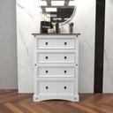 Ver imagem 1 de Cômoda para Quarto 4 Gavetas Madeira Maciça