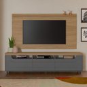 Ver imagem 1 de Rack com Painel para TV até 75 Polegadas 200CMX161CM Universal Mercury Cinza