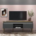 Ver imagem 3 de Rack com Painel com LED para TV até 75 pol 160CMX180CM Universal Lumina Cinza