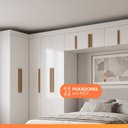 Ver imagem 5 de Guarda Roupas Modulado Closet de Canto Quarto Completo 13 Portas Espaço Cama Queen 1,58m Madrid