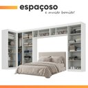 Ver mais imagens de Guarda Roupas Modulado Closet de Canto Quarto Completo 13 Portas Espaço Cama Queen 1,58m Madrid