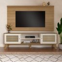 Ver imagem 1 de Rack com Painel para TV até 60 Polegadas MDF 180CMX153CM Universal Memphis Branco