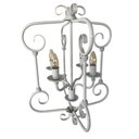 Ver imagem 5 de Luminária Decorativa Rustica Para Área Gourmet Dourada Libertas Rosas Artesanato Quadrado Branco