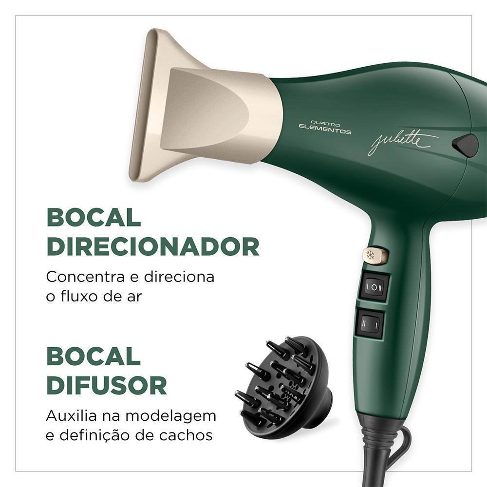 Secador Profissional Mondial Juliette 127v Verde Oliva - 6