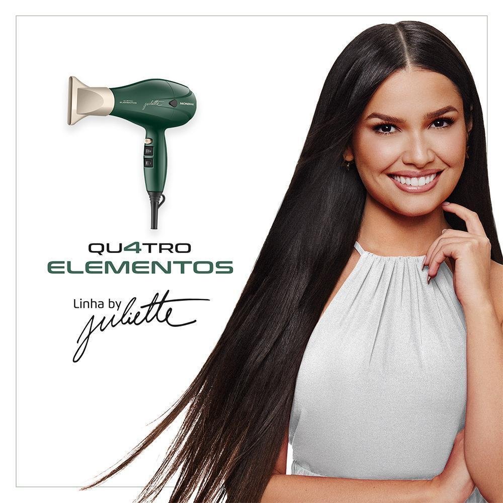 Secador Profissional Mondial Juliette 127v Verde Oliva - 2