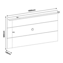 Rack com Painel para TV até 60 Pol Universal Memphis - 5