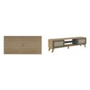Ver imagem 4 de Rack com Painel para TV até 60 Polegadas MDF 180CMX153CM Universal Memphis Espresso Móveis Marrom