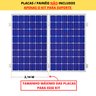 Kit Estrutura Suporte Fixador 2,20m para 1 Placa Solar Alumínio Inox Telha Fibro Ondulada Viga Metál - 3